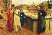 Henry Holiday Dante and Beatrice oil painting reproduction
